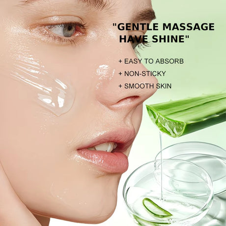 Aloe Vera Gel with Hyaluronic Acid, Cooling & Moisturizing for Rapid Skin Care