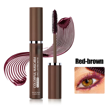 Colored Mascara Eyelashes Blue Pink Green Colorful Waterproof Mascara Charming Long Lasting Curling Mascara Eye Christmas Makeup