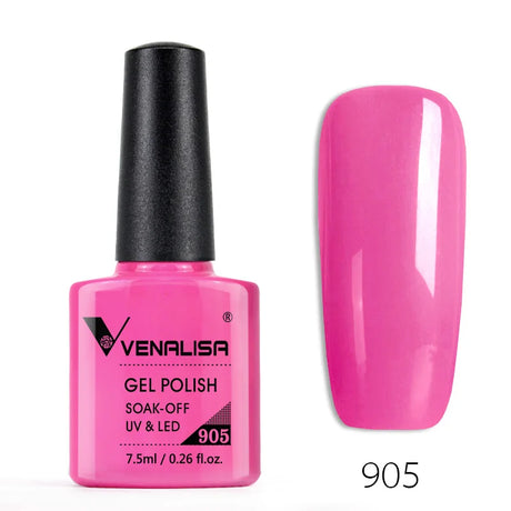 Venalisa 7.5ml Fashion Shiny Soak Off UV Gel Nail Gel Polish Cosmetics Nail Art Manicure Nails Gel Polish Tips Nail Varnish