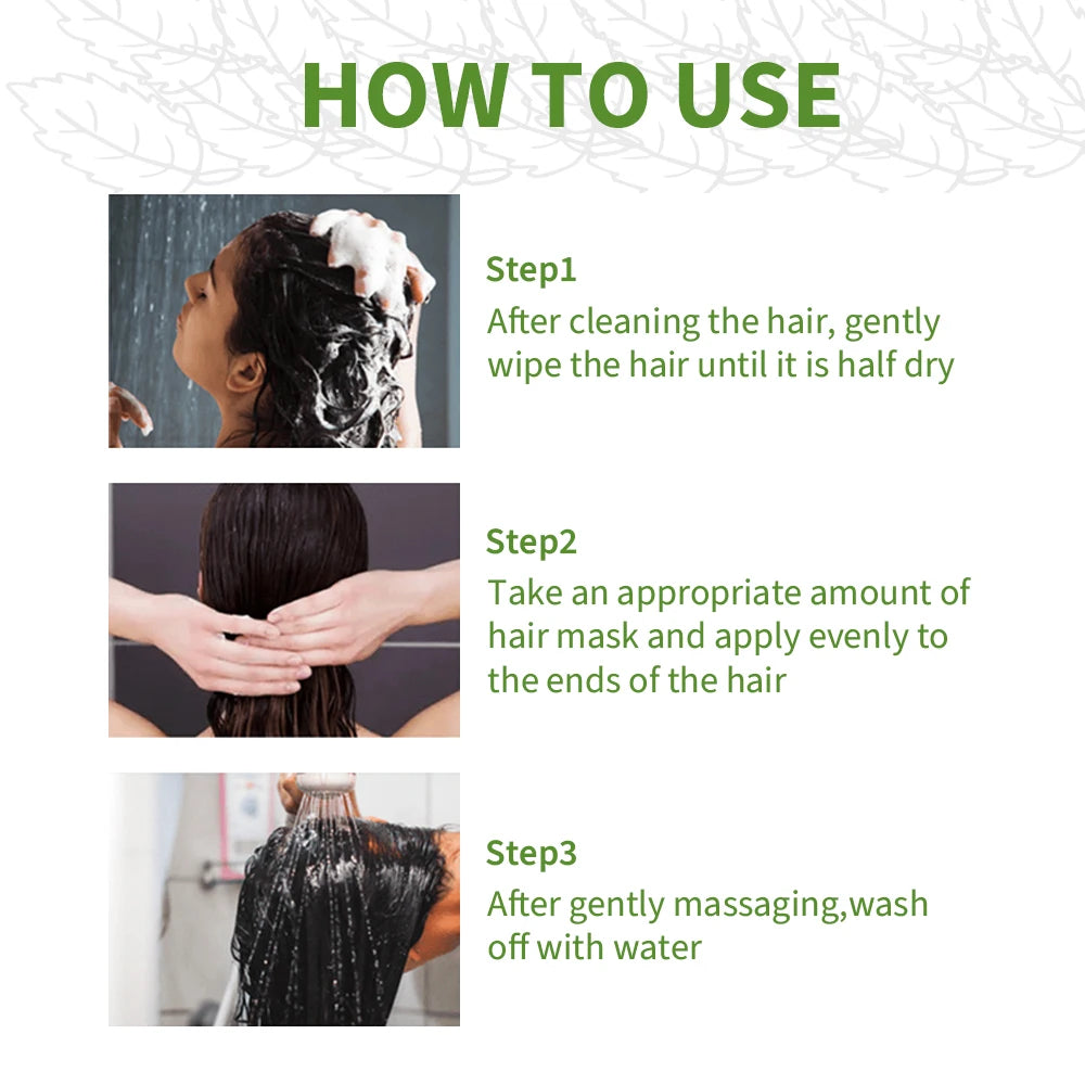 Rosemary Hair Conditioner Anti Hair Loss Improve Dryness Nourish Hair Roots Repair Dry Damaged Smooth Hair Essence Cream