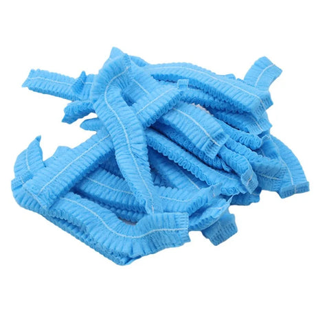100pcs/Pack Disposable Hair Head Covers Net Bouffant Dustproof Anti Dust Caps Breathable Shower Bathing Hats Kitchen