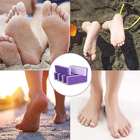 LULAA 1/10Pcs Foot Scrub Stone Double-Sided Pedicure Stone Foot Scrub Sponge for Removing Calluses and Dead Skin from The Feet
