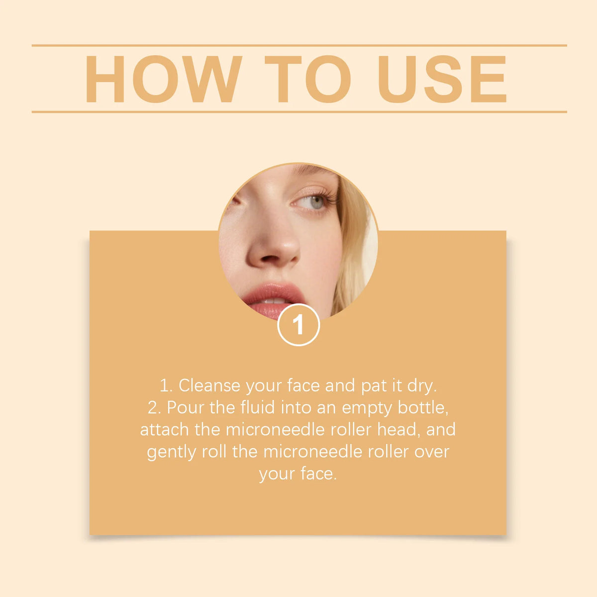 Korean Anti-Aging Microcrystalline Essence Kit with Facial Roller Tool 4*5ML Skin Renewal Facial Skincare