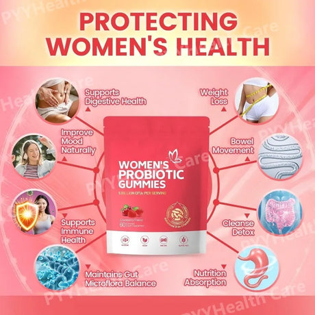Probiotic for Women Probiotic Gummies Feminine Daily Wellness Balance Ph Gummies Cranberry Probiotics Health Yeast Ph Balance