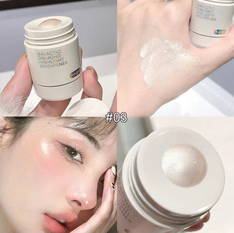 Pearlescent Diamond Liquid Highlighter Contour High Gloss Finish Luminizer Makeup Gel Face Body Brighten Glitter Natural Contour