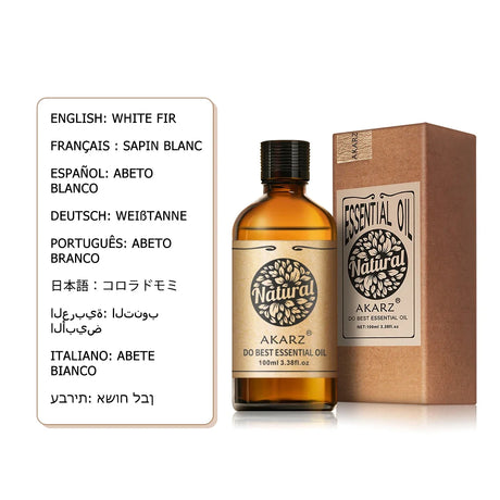 AKARZ Orris Essential Oil Natural Aromatherapy Relax Mood Relieve Cough Tighten Skin Perfume Material Orris Oil