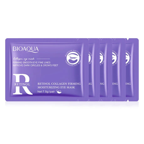 BIOAQUA Retinol Crystal Collagen Eye Mask Anti Dark Circles Anti-Wrinkles Moisturizing Anti-Aging Eye Patches Skin Care