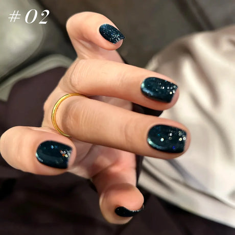 12ml 1-21pcs Brown Gold Cat Eye Gel Nail Polish Hot Selling Winter Whitening Magnet Gel Polish Gold Nails Nail Supplies Nail Art