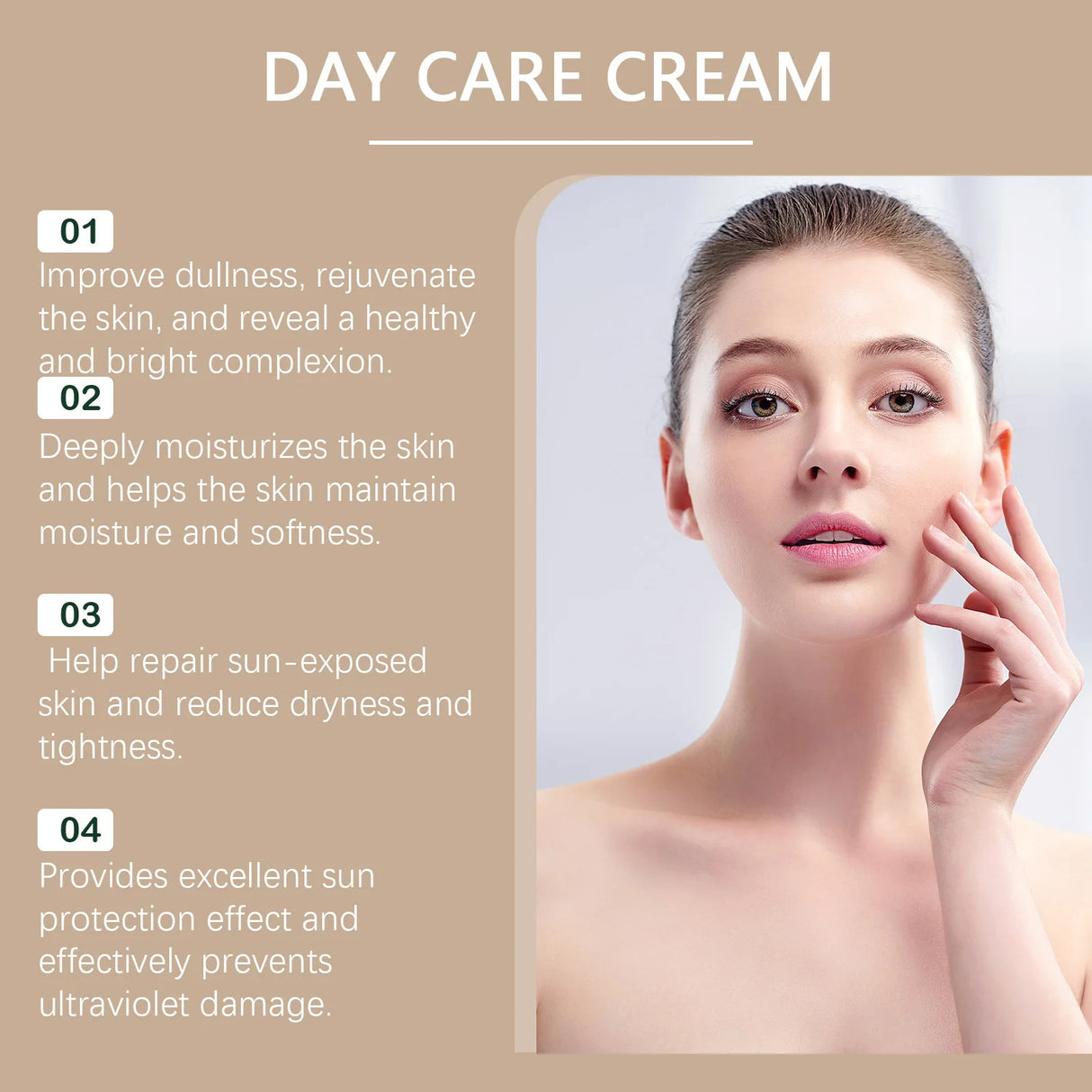 SPF50 Sunscreen Defensing Ultraviolet Reducing Pigmentation Even Tone Waterproof Whitening Anti Sunburn Facial Protective Cream