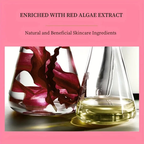 60 Pieces of Red Algae Eye Mask, a Multi-Purpose Eye Patch Containing Red Algae Extract, Sodium Hyaluronate and Other Ingredients, Which Hydrates and Moisturizes the Skin, Provides Gentle Eye Care, Has a Light and Moisturizin