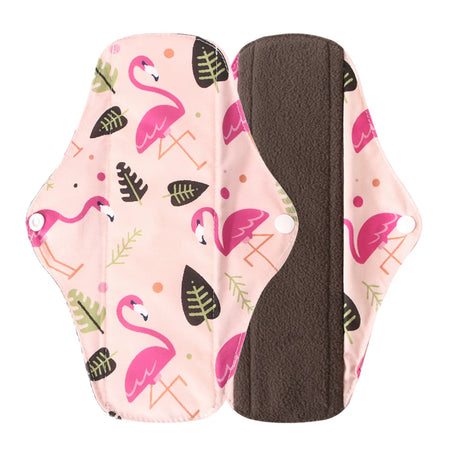Washable Menstrual Pad Panty Liner Reusable Cloth Sanitary pad Hygienic and Soft Washable Charcoal Menstrual