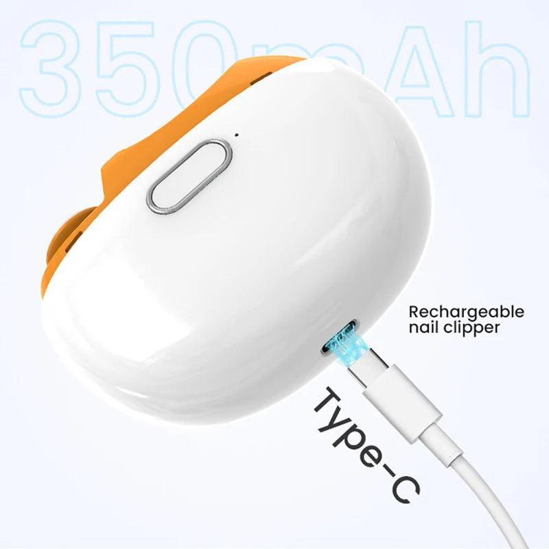 2-in-1 Automatic Electric Nail Trimmer Polisher with LED Light Safe Baby Nail Care Accessories for Babies Adults Manicure Tools