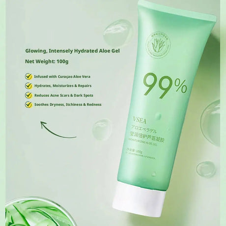 Moisturizing Aloe Gel Oil Control Basic Moisturizing Repair and Shrink Pores Moisturize Tender Skin After Sunning 50g/100g