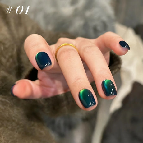 12ml 1-21pcs Brown Gold Cat Eye Gel Nail Polish Hot Selling Winter Whitening Magnet Gel Polish Gold Nails Nail Supplies Nail Art