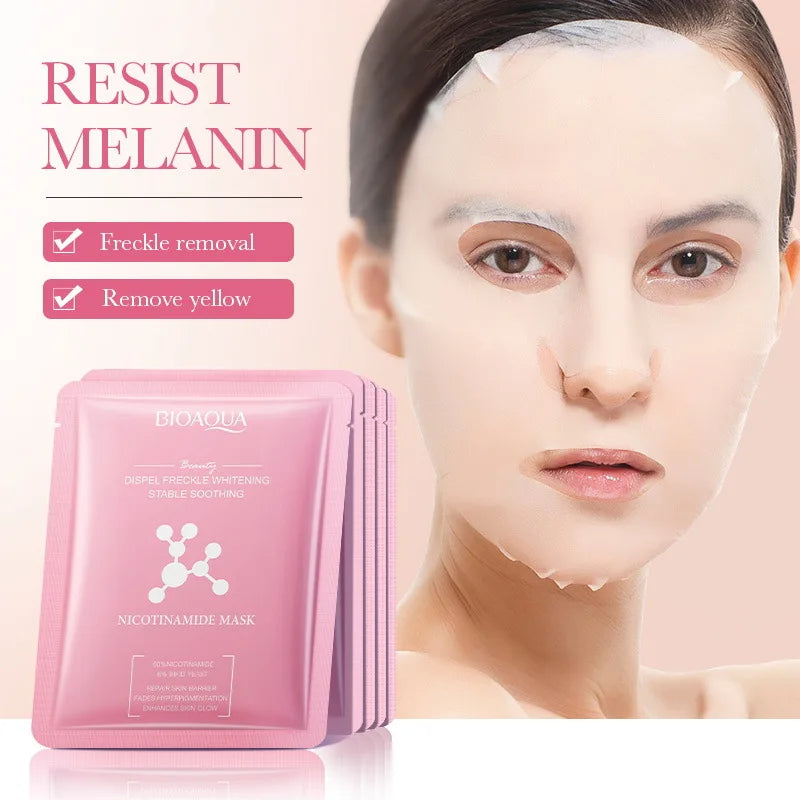 5/10pcs BIOAQUA Snail Hyaluronic Acid Retinol Face Mask skincare Moisturizing Hydrating Firming Facial Masks for Face Skin Care