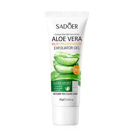 SADOER Exfoliating Aloe Vera Gel Facial Cleanser Deep Cleansing Exfoliant Gentle Moisturizing Face Exfoliation Facial Exfoliator