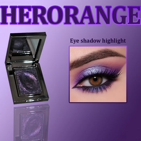 Single Color Glitter Eyeshadow Waterproof Sweatproof Long Lasting Highlight for Party Cosplay