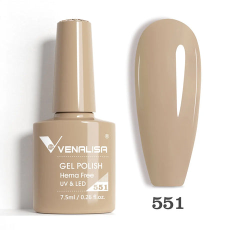 VIP5 Venalisa Nail Gel Polish Jelly Color HEMA/TPO FREE Nude Pink Semi Permanent Soak Off UVLED Gel Polish Sparkle Gel Varnish
