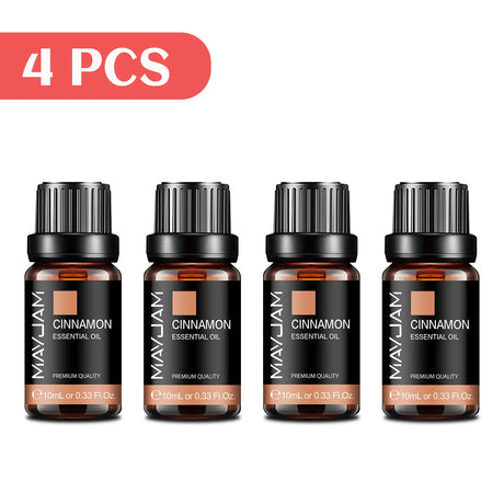MAYJAM 4 Bottles Essential Oils Jasmine Lavender Eucalyptus Vanilla Sandalwood Frankincense Sweet Orange Patchouli Juniper Oil