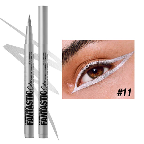 Waterproof Eyeliner Long Lasting Pencil Colourful Pigment Blue