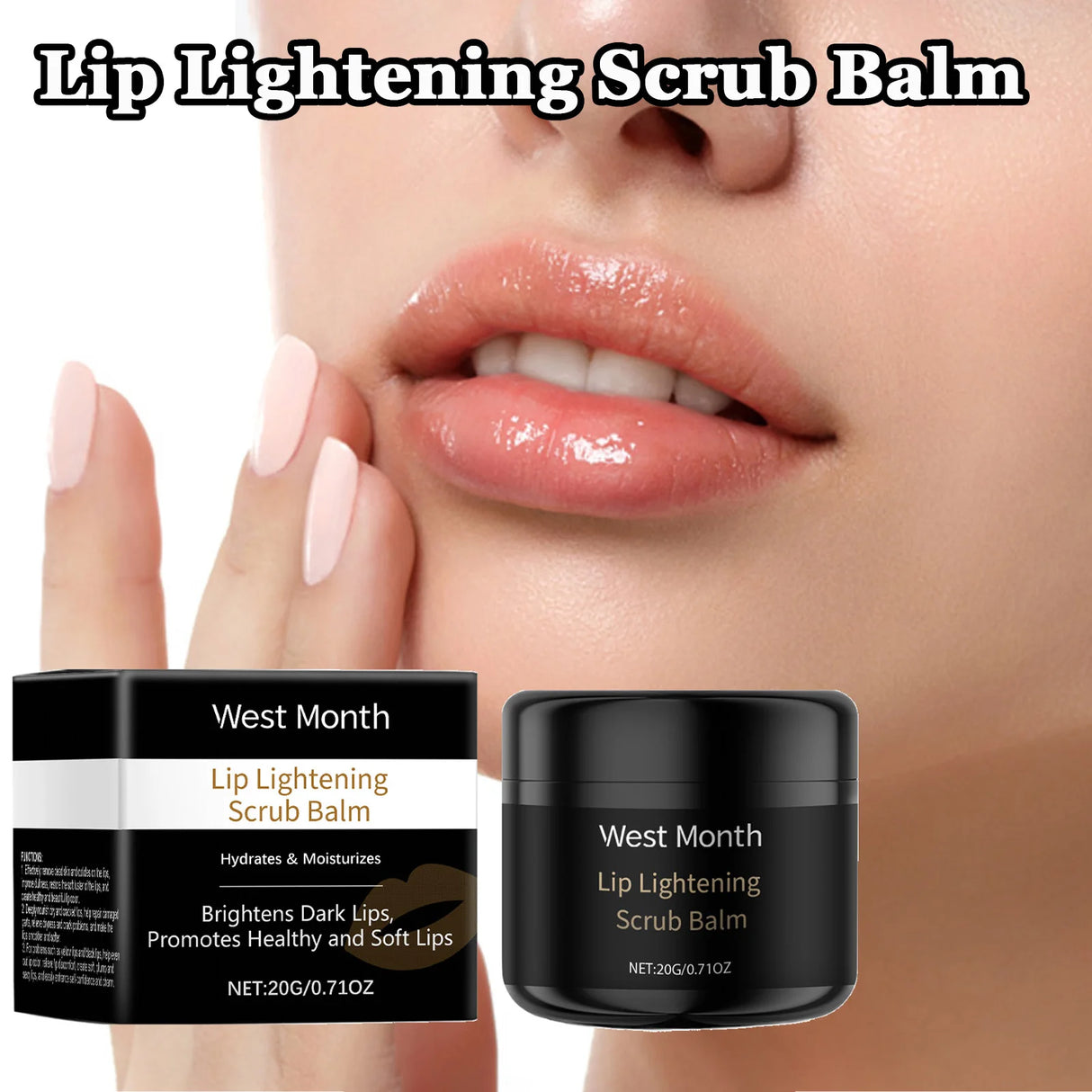 Lip Scrub Exfoliator Hyaluronic Acid Moisturizing Dead Skin Removal Fade Lip Lines Reduce Melanin Nourishing Chapped Lip Care