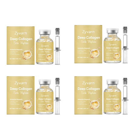 Korean Skincare Collagen Silk Peptide Intensive Lifting Ampoule Skin Elasticity Hydrating Barrier Repair Anti-Oxidant Face Serum
