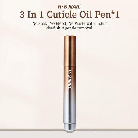 1/2PCS 3-In-1 Cuticle Oil Pen Nail Art Essence Pen Nail Cuticle Remover Pen Dry & Damaged Nails Nourishing Moisturize Nails Care
