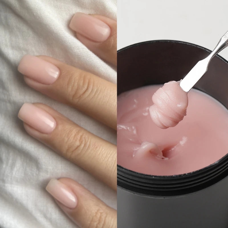 MSHARE 250g Clear Acrylic Gel Hard Gel For Nail Extension Pink Nude White Acrygel Hema TPO Free Builder Nail Gel French Nail Art
