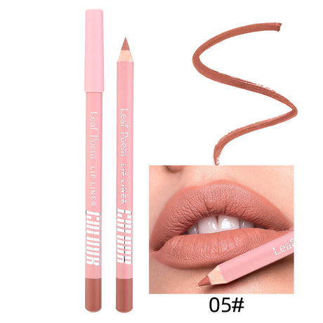 8 Colors Waterproof Lip Liner Pencil Long Lasting Sexy Dark Red Pink Matte Lipstick Pencil Natural Lipliner Pen Red Contour Tint
