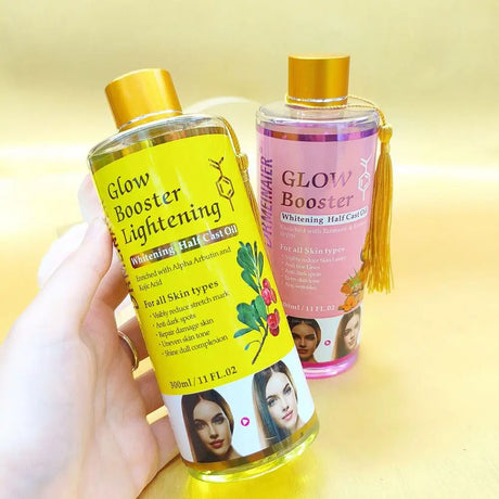 300ml Facial Body Massage Oil Kojic Acid Whitening Serum Glow Booster Cast Oil Turmeric Retinol Oil Brightening Skin Care