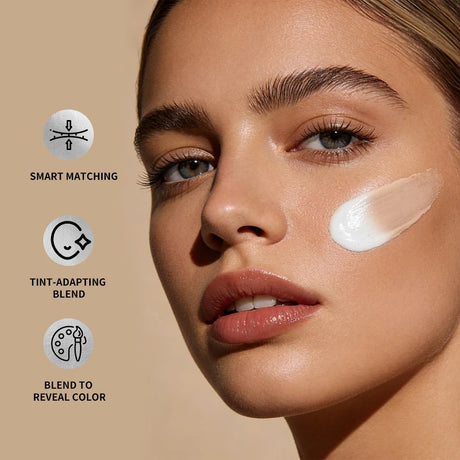Lakerain Color Changing Liquid Foundation Coverage Skin Shade Matching Makeup SPF15 Moisturizing Even Toning Natural Makeup