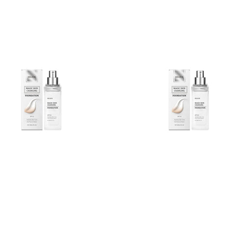 Color Changing Foundation Hyaluronic Acid Waterproof Oil Control High Coverage Makeup Base Magic Covering Foundation Liquid 30ml