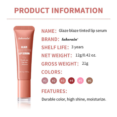 Lip Gloss Glowy Balm Tinted Moisturizer Repairing Nourishing