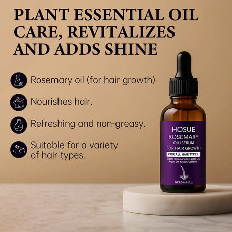 Rosemary Hair Care Essence Scalp Treatment More Thicker Strengthens Hair Roots Repairing Damage Keep Shiny Hair Care Serums