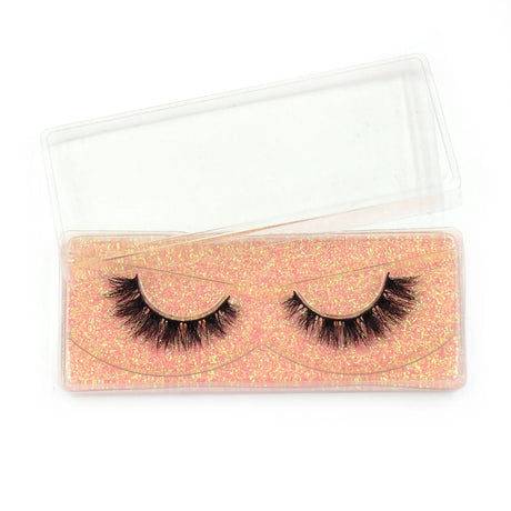 LEHUAMAO 12mm-15mm Short Natural 3D Mink Lashes Fluffy Wispy False Eyelashes 100% Cruelty Free Eyelash Extensio Face Makeup