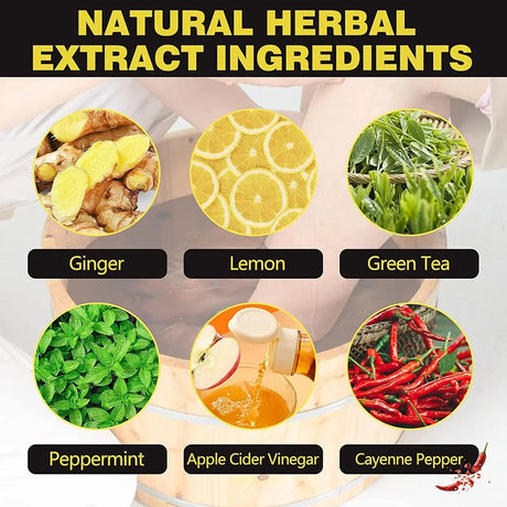 50Pcs Herbal Detox Cleansing Foot Soak Beads, Natural Relaxing Massage for Men and Women