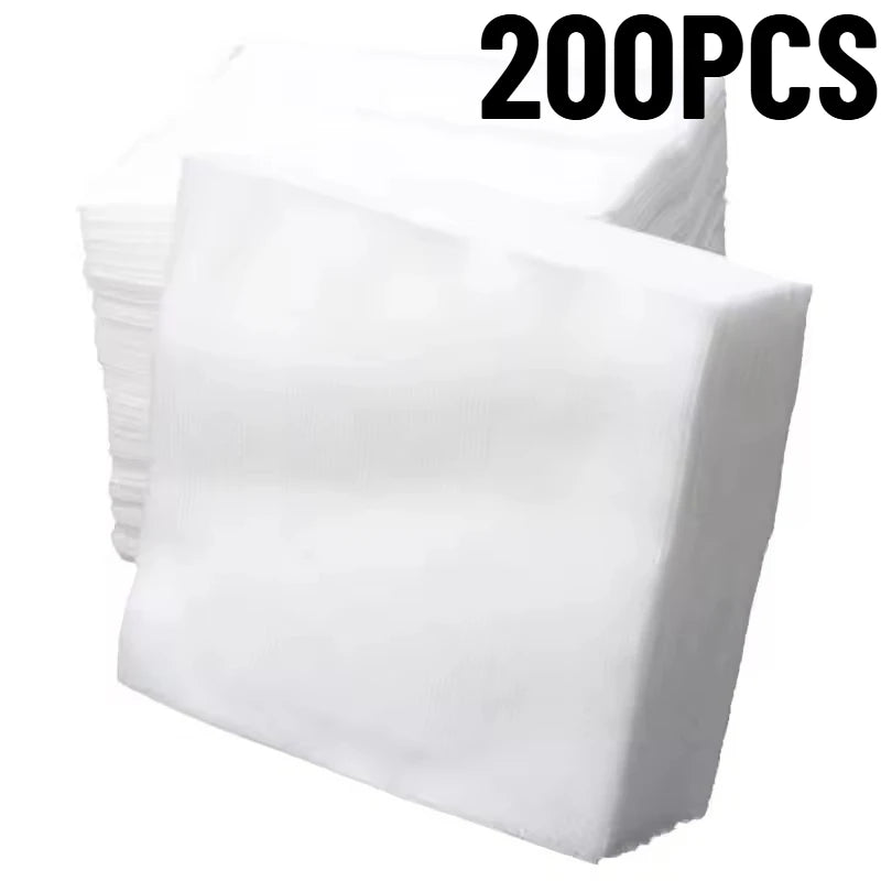 100/200PCS Cleansing Makeup Cotton Piece Disposable Stretch Cosmetic Cotton Piece Makeup Remover Facial Cleansing Tools