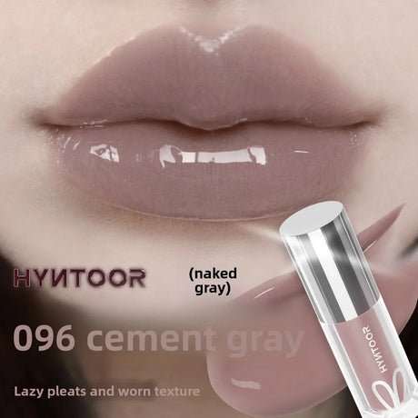 HYNTOOR Playful Rebellious Lip Gloss Planet Mouth Black Mouth Silver Mouth Gray Lip Oil Mirror Water Gloss