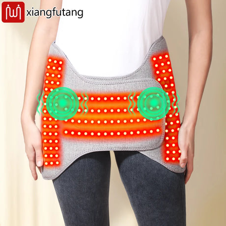 Red Light Heating Waist-Hip Protector Abdominal Vibration Massage Relieves Menstrual Pain Promotes Waist-Hip Relaxation