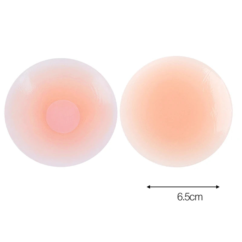 Women Lift Up Invisible Reusable Self Adhesive Silicone Breast Lift Tape Nipple Cover Chest Paste Push Up Party Dress Bras