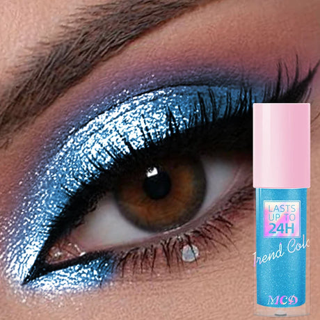 1PC Metallic Waterproof Liquid Eyeshadow-High Shine Long-Lasting & Smudge-Proof Korean Makeup Set Glitter Eye Shadow Cosmetics