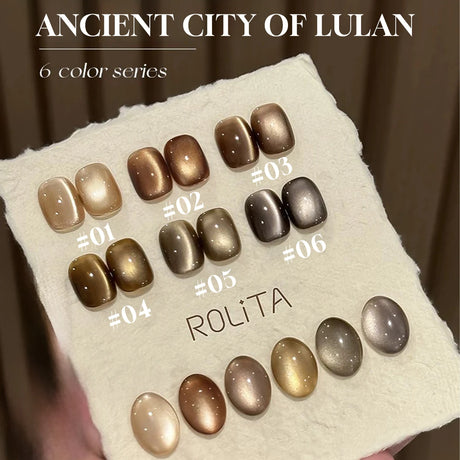 12ml 1-21pcs Brown Gold Cat Eye Gel Nail Polish Hot Selling Winter Whitening Magnet Gel Polish Gold Nails Nail Supplies Nail Art