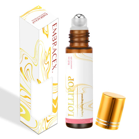 0.33fl.Oz Roller Essential Oils Fragrance Long Lasting Roll-On Essential Oils Gifts Aromatherapy Vanilla Coconut