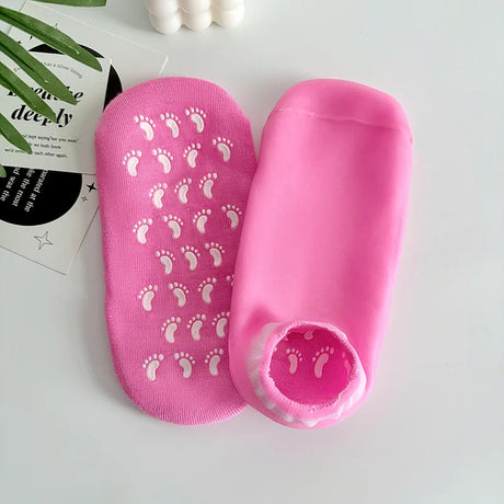 Silicone Moisturizing Mask Socks Reusable Exfoliating Anti Crack Protective Dry Dead Skin Remover Tools Foot Care