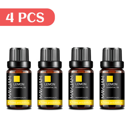 MAYJAM 4 Bottles Essential Oils Jasmine Lavender Eucalyptus Vanilla Sandalwood Frankincense Sweet Orange Patchouli Juniper Oil
