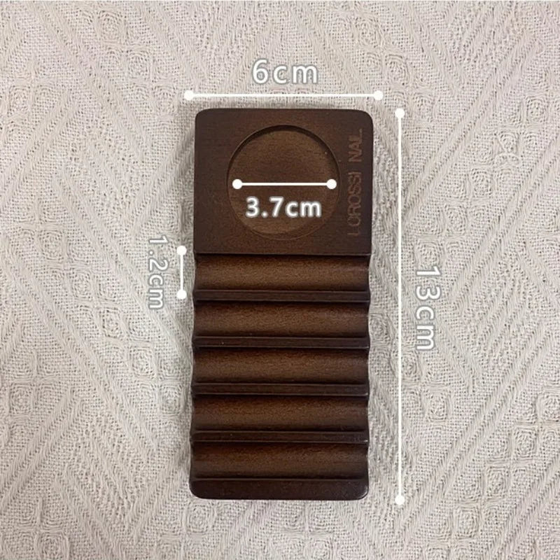 Nail Art Pen Holder Set Made of Natural Wood Multifunctional Color Palette Pen Washing Cup Storage Rack Pen Holder Nail Art Tool