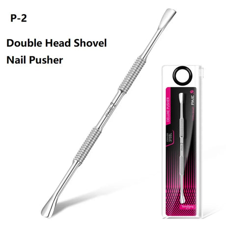 Quality Steel Hook Type Cuticle Pusher Nail Polish Remover Nail Gel Scraper Pedicure Pusher Manicure Podiatry Nail Art Tool