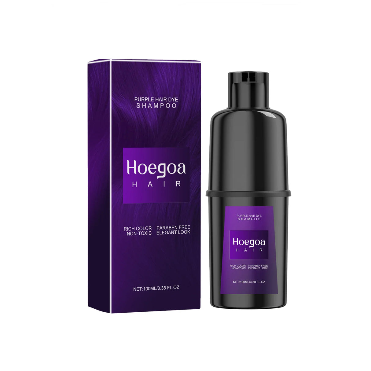 Herbal Hair Dye Shampoo Nourishing Repair Scalp Long Lasting Black Brown Red Puple Color Hair Color Shampoo Home Use Women Men