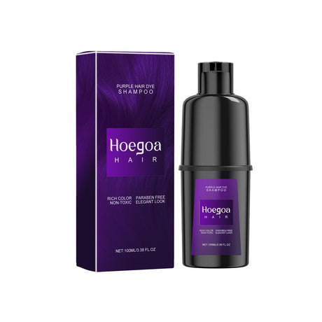 Herbal Hair Dye Shampoo Nourishing Repair Scalp Long Lasting Black Brown Red Puple Color Hair Color Shampoo Home Use Women Men