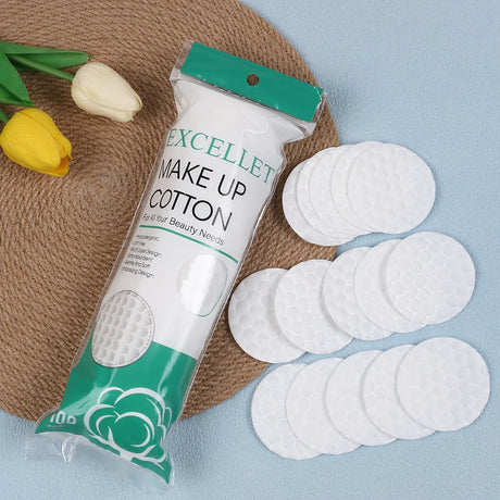 100/200/300/500Pcs/Pack Cotton Rounds Cosmetic Cotton Pads Round Ultra Soft for Makeup Removal Skin Care Facial Cleaning